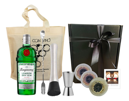 Gin Tanqueray + Kit Accesorios Coctelería + Combo Cítrico