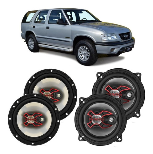 Falante Gm Blazer 1999 A 2000 Bravox 200w Rms Automotivo Kit