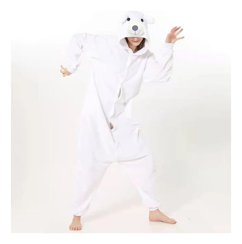 Pijama Blanco Para Mujer Con Forma De Oso Polar En 3d