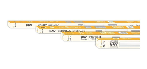 Imagen 5 de 6 de Listón Tubo Led Bajo Alacena 120 Cm Integrado Con Tecla 18w