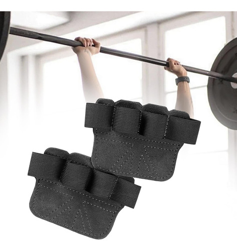 Almohadillas De Agarre Para Levantamiento De Gris Oscuro