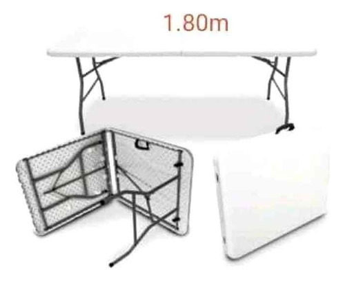 Mesa Plegable Maleta 180x76cm Camping Terraza