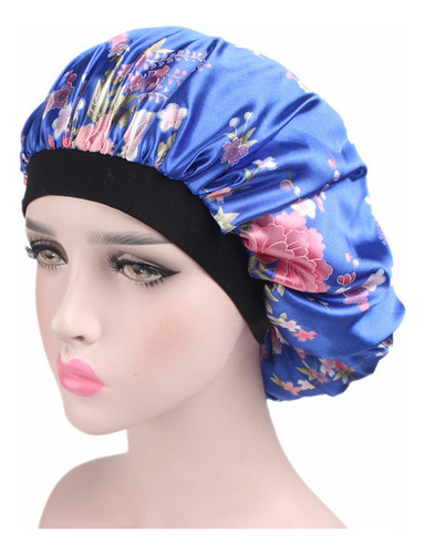 Gorro Para Cabello De Seda Suave Con Banda Ancha, Cómodo Sue