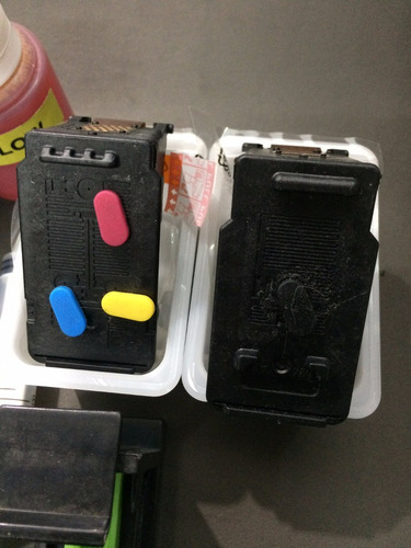 Cartuchos Canon Ip2700 Recargables+ Tintas+ Purgador+jeringa