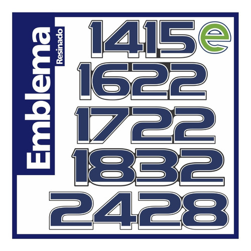 Emblema Adhesivo Resinado Ford Cargo 1622 - 1722 - 2428, Etc