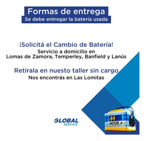 Batería Moura Me80cd 12x80