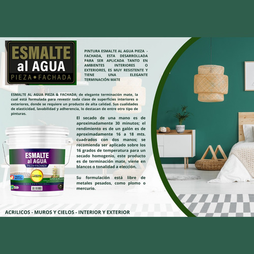 Esmalte Al Agua Pieza Y Fachada Blanco Invierno Galón 4lts