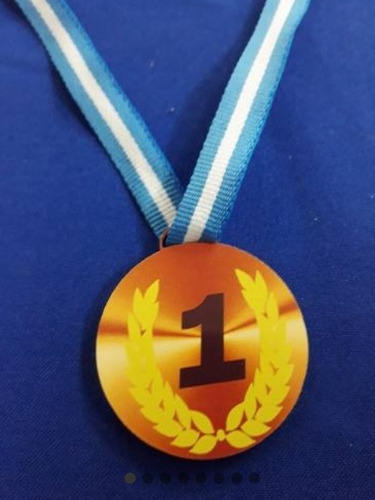 Medallas En Mdf Con Sticker Cumple Campeonato Infantil X 250