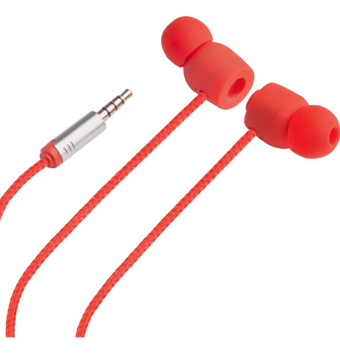 Audífonos Manos Libres Mitzu De Alta Fidelidad Mh-0070 Color Rojo