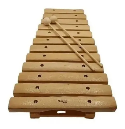Xilofone Dolphin 8472 com 12 Teclas de Madeira