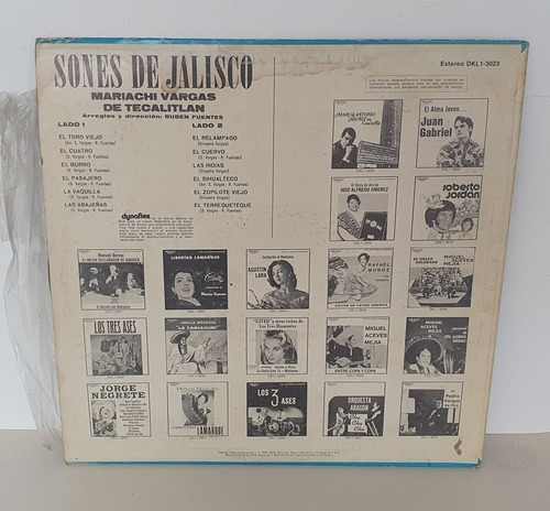 Lp Mariachi Vargas De Tecalitlán, Sones De Jalisco (Usado)