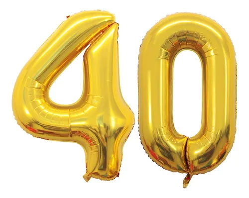 Goer Globos Con El Número 40 Para Decoraciones De Fiesta D.