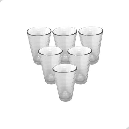 Conjunto 12 Pratos De Vidro Com 06 Copos + Jarra 1 Litro