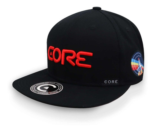 Gorra Core Logo Multi Costado Letras Rojas/negro Unitalla