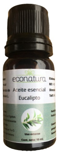 Aceite Esencial De Eucalipto 100% Puro De 10 Ml 