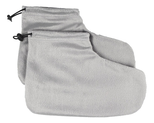 1 Par De Guantes De Cera De Parafina Para Manos Y Pies Gris