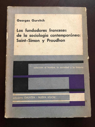 Libro Los Fundadores Franceses De Sociología Contemporánea