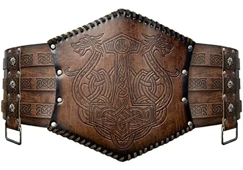 Cinturón Medieval Para Hombre Jaoyu, Cinturón De Cuero Vikin