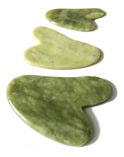 Imagen 5 de 8 de Piedra Jade Guasha Para Masaje Facial
