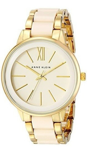 Reloj De Resina Dorada Y Marfil Anne Klein Para Mujer