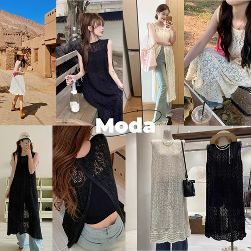 Mujer Vestido Playa Moda Verano Encaje Cubre Bikini Pareos