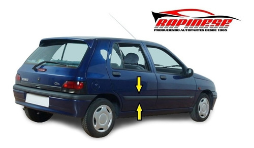 Baguetas Renault Clio 5p 1994/99 Puerta Trasera Derecha Clip