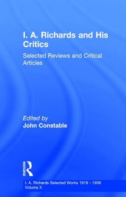 Libro I A Richards & His Critics V10 - Constable, John