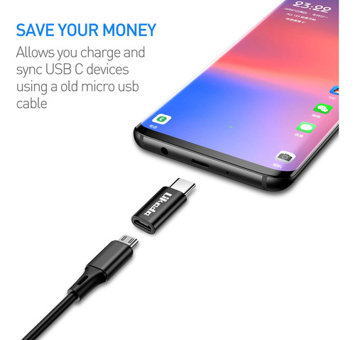 Adaptador Micro Usb C Io 4 Unidad Transferencia Dato Carga 9