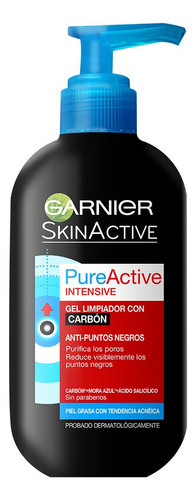 Gel Limpiador Facial Garnier Carbón Pure Active 200ml