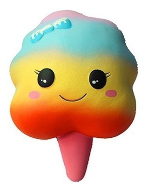 Imagen 2 de 4 de Squishy Helado Nube Arcoiris Apretable Antiestres Fidget 207