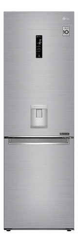 Nevera inverter no frost LG Bottom Freezer GB37SPP platinum silver con freezer 336L 127V
