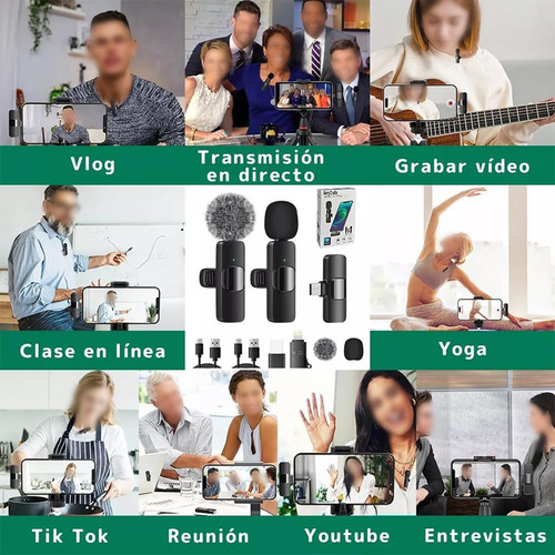 Micrófono Inalámbrico Micrófono Solapa Inalámbrico Lavalier