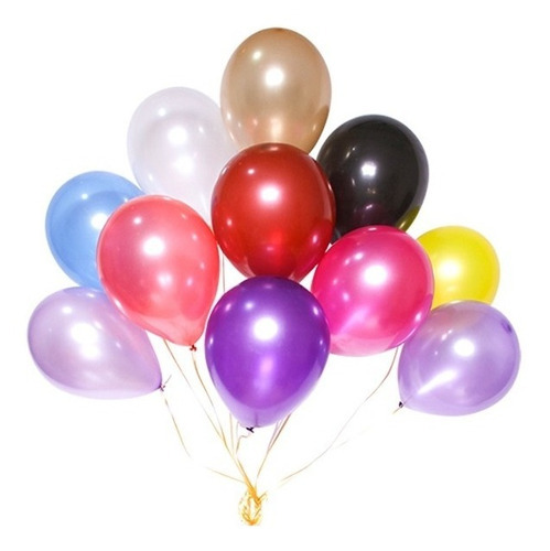 Globos Perlados 12 X50 - Bombucha Color Rosa Gold