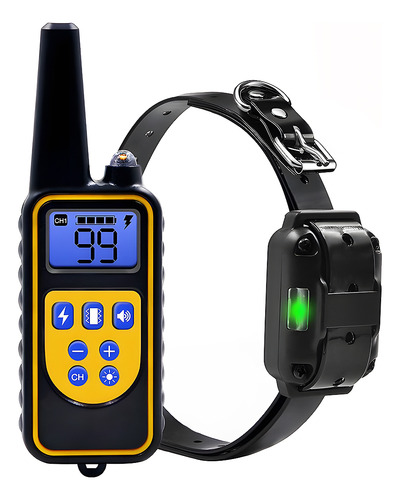 Collar De Choque Eléctrico Para Perro De Entrenamiento Color Negro