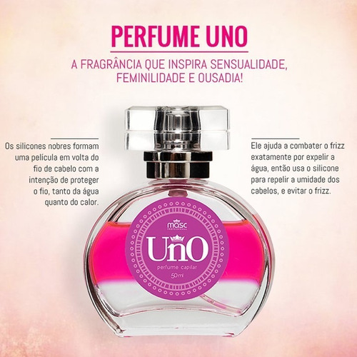 Imagem 4 de 8 de Kit 06 Perfume Para Cabelo Uno - Reduz Frizz, Protetor Solar