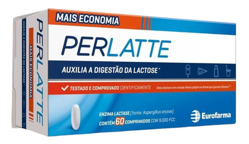 Suplemento de perlatte de lactasa de 9000 fcc, 60 comprimidos, sabor sin sabor