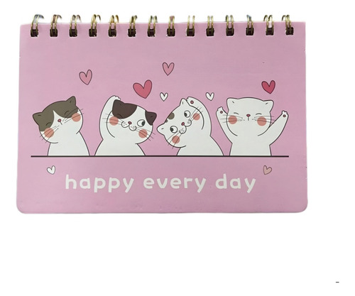 Planner Gatitos Happy Kawaii