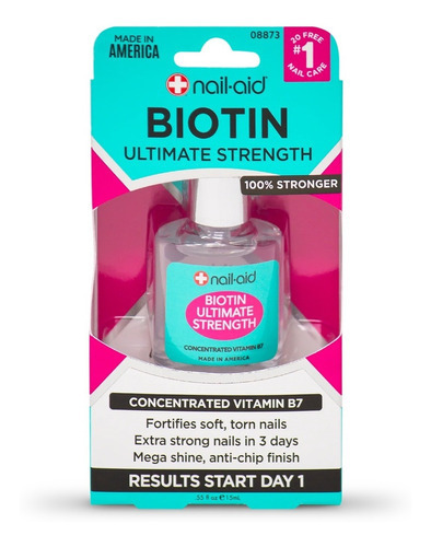 Base fortalecedora de uñas Nail-aid Biotin Ultimate Strength