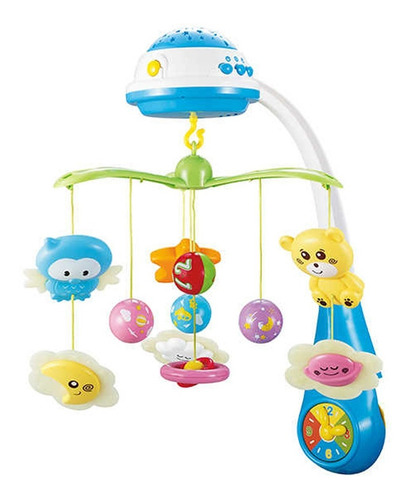 Imagen 4 de 4 de Movil Cunero Musical Bebe Proyector Con Sonidos Y Luz !!!