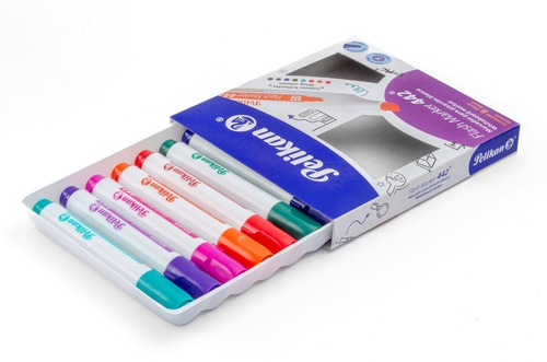 Imagen 4 de 5 de Marcadores Para Pizarra Pelikan 442 X 8 Colores