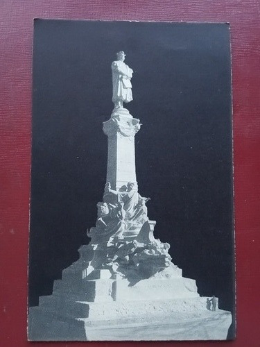 Buenos Aires Postal 1921 Colon Monumento Colectividad Italia