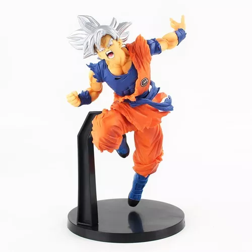 Boneco Goku Ultra Instinto Cabelo Cinza Prateado Colecionavel Super Sayajin  Dragon Ball Super