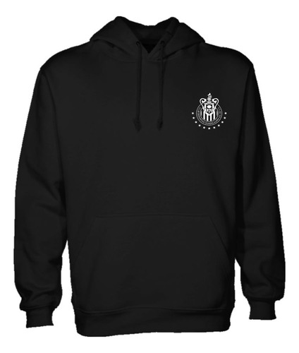 Sudadera Unisex Negra Club Chivas Con Nombre