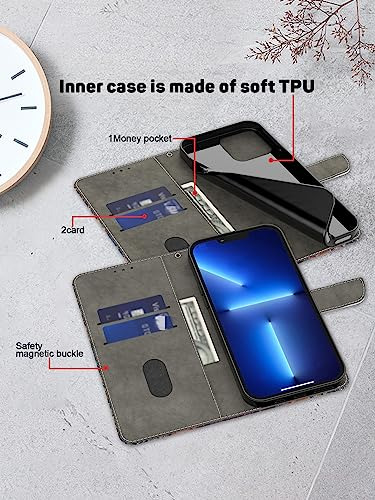 Funda Para LG G7 Thinq/LG G7, Funda Tipo Cartera De Piel Sin