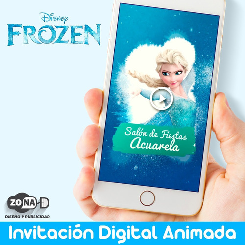 Invitacion Digital Animada Frozen 2