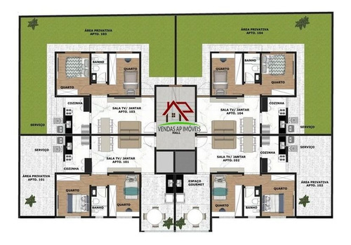 Imagem 2 de 7 de Excelente Área Privativa Com 2 Quartos E 2 Vagas No Rio Branco! - 2685