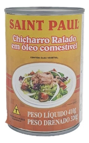 Chicharro Ralado Em Óleo Comestível Saint Paul Lata 320g