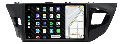 Multimidia Corolla 18/19 9p Octacore Carplay 8gb 256gb Tpros