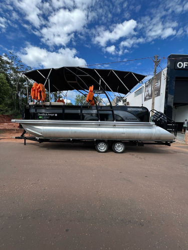Pontoon Fboat 7500 + Motor De Popa Mercury V6
