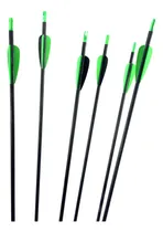 Comprar 12 Flechas Para Tiro Con Arco Fibra De Vidrio 30\u002F31 Pulgadas
